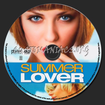 Summer Lover dvd label