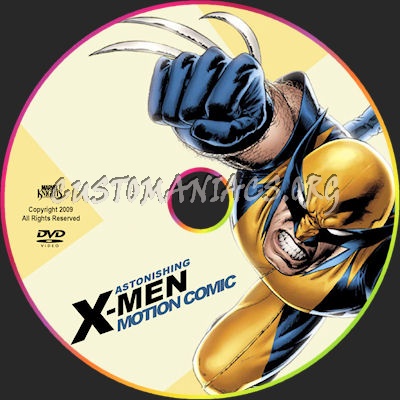 Astonishing X-Men dvd label