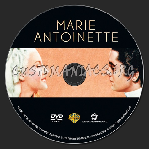 Marie Antoinette dvd label