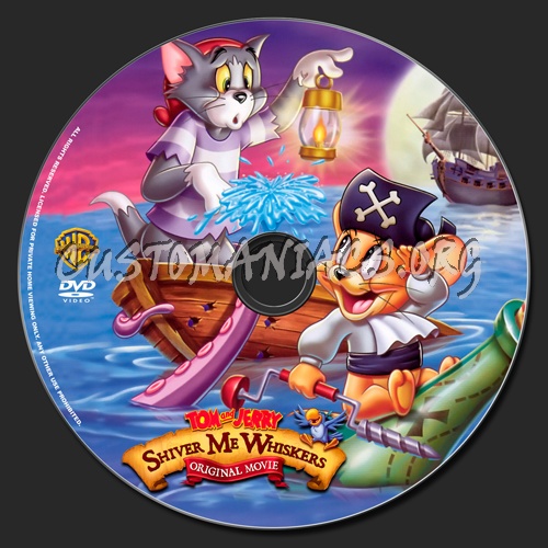 Tom and Jerry Shiver my Whiskers dvd label