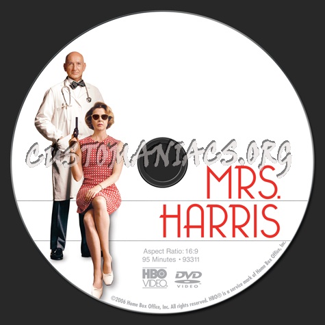 Mrs. Harris dvd label