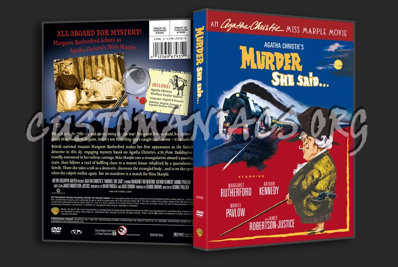 Murder She Said dvd cover