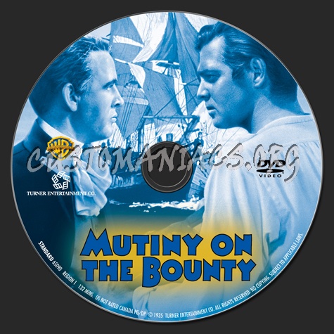 Mutiny on the Bounty dvd label