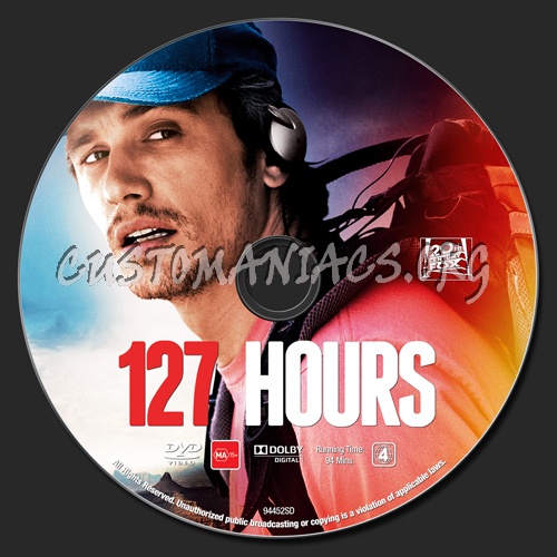 127 Hours dvd label