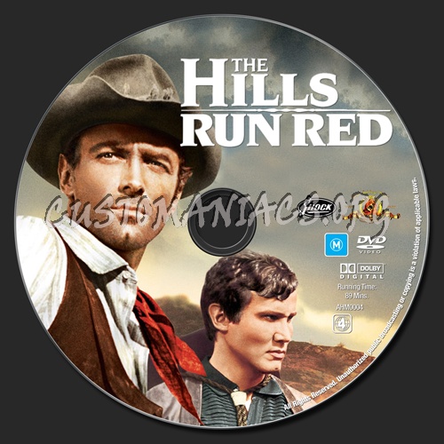 The Hills Run Red dvd label