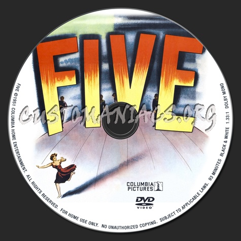 Five dvd label