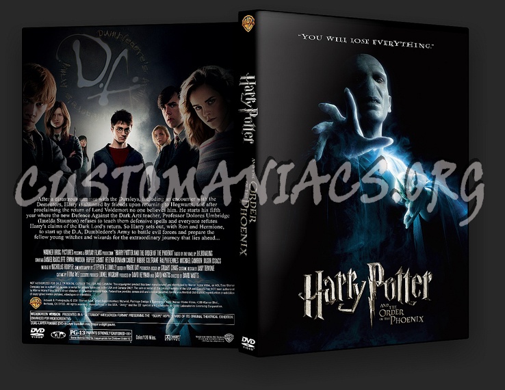 Harry Potter and the Order of the Phoenix dvd cover