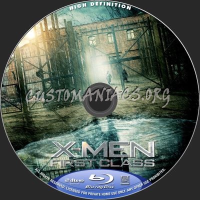 X-Men First Class blu-ray label