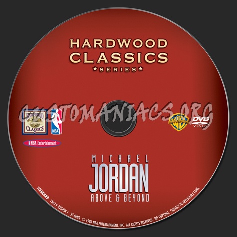 NBA Michael Jordan Above & Beyond dvd label