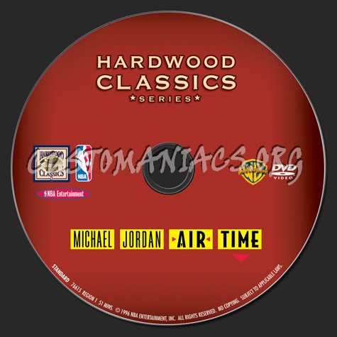 NBA Michael Jordan Air Time dvd label