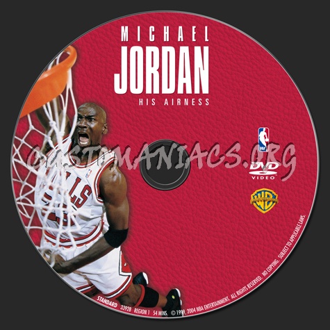 NBA Michael Jordan His Airness dvd label