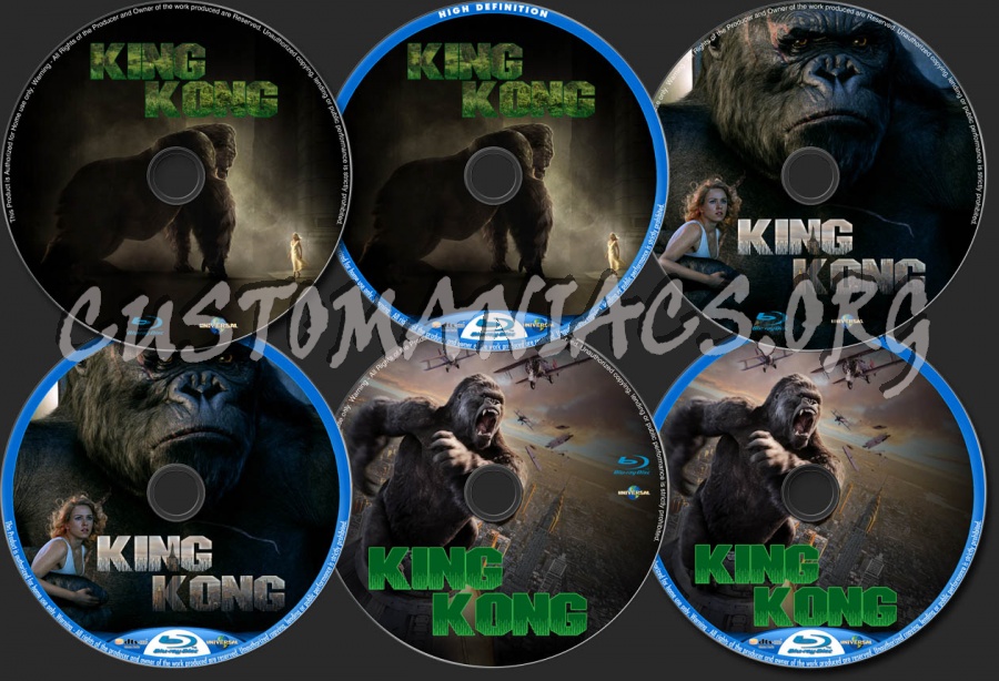 King Kong (2005) blu-ray label