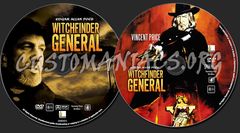 Witchfinder General dvd label