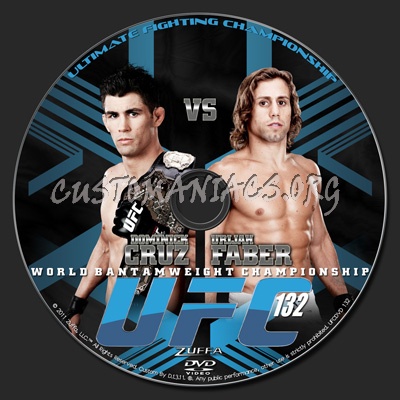 UFC 132 Cruz vs. Faber 2 dvd label