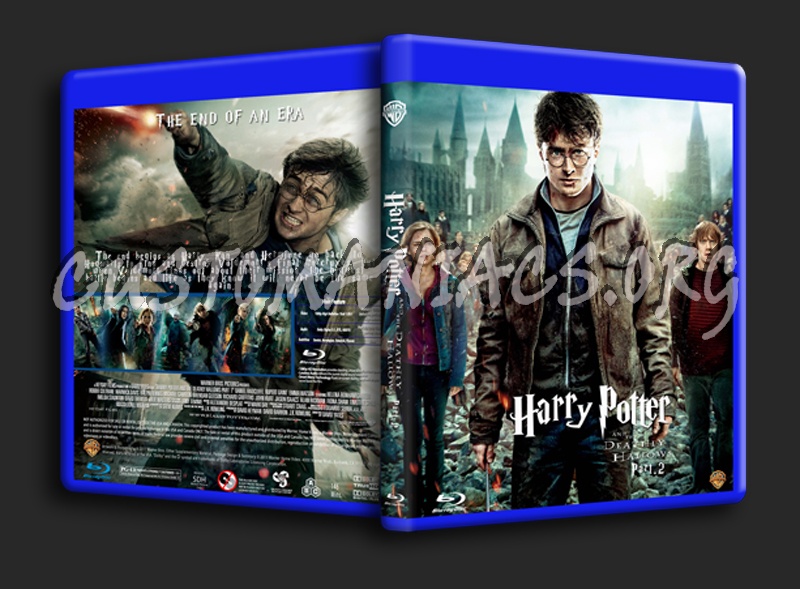 Harry Potter & The Deathly Hallows Part 2 blu-ray cover