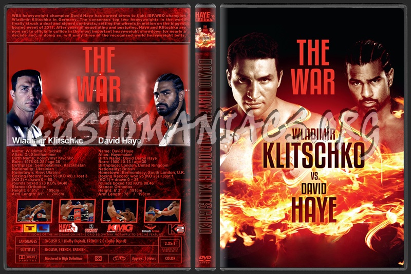 Wladimir Klitschko vs David Haye dvd cover