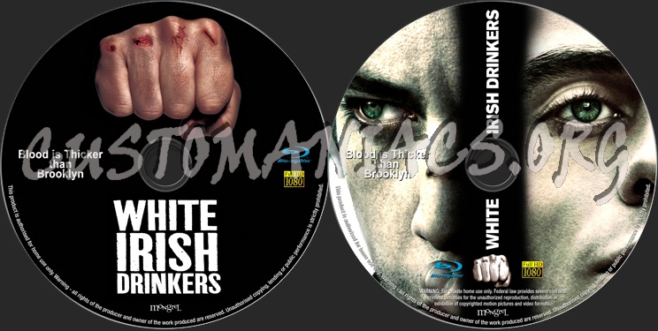 White Irish Drinkers blu-ray label