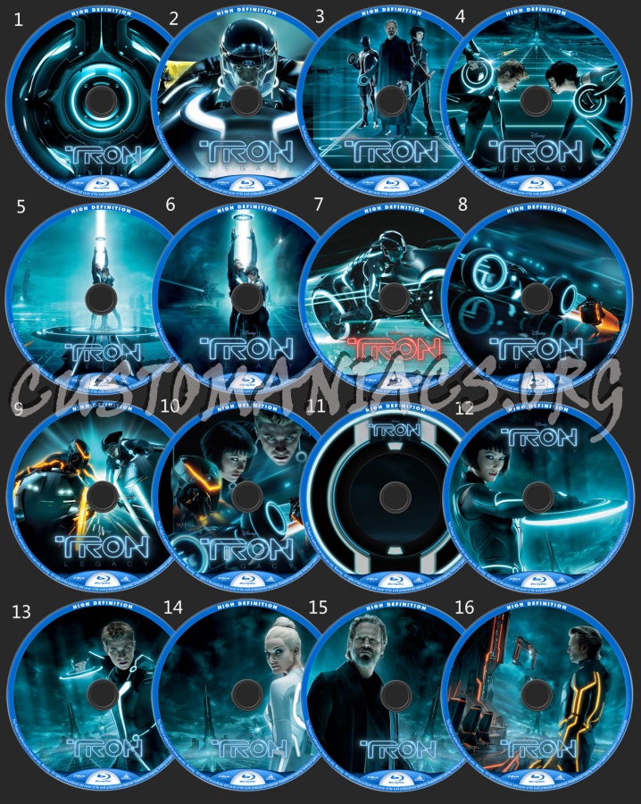 Tron Legacy blu-ray label