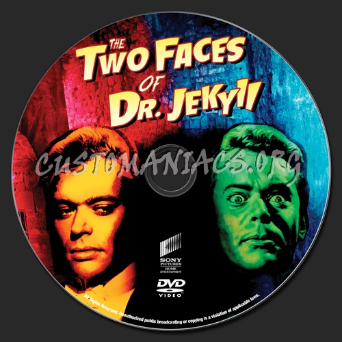 The Two Faces Of Dr Jekyll dvd label