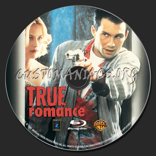 True Romance blu-ray label