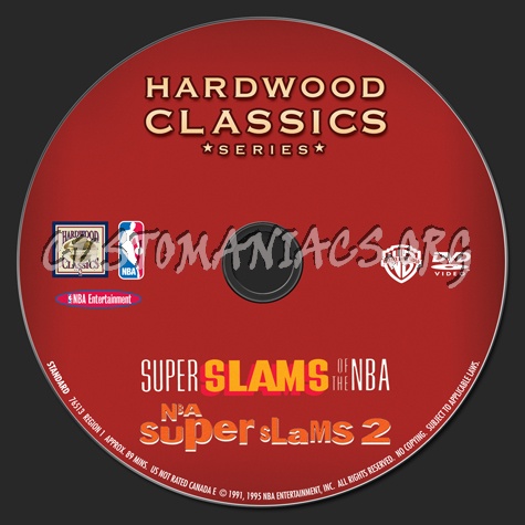 NBA Super Slams of the NBA and NBA Super Slams 2 dvd label