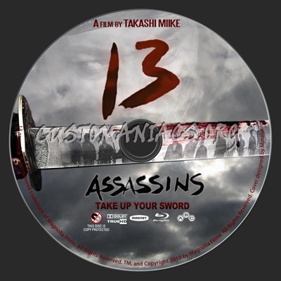 13 Assassins 2010 blu-ray label