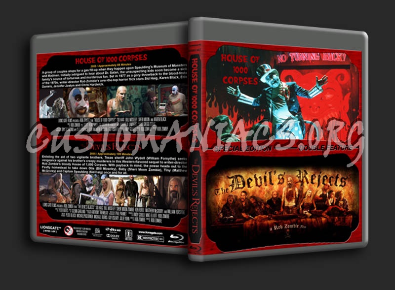 House of 1000 Corpses / The Devil's Rejects Double blu-ray cover