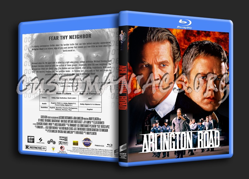 Arlington Road blu-ray cover