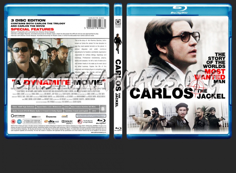 Carlos - The Jackal blu-ray cover