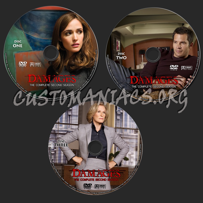 Damages Season 2 dvd label