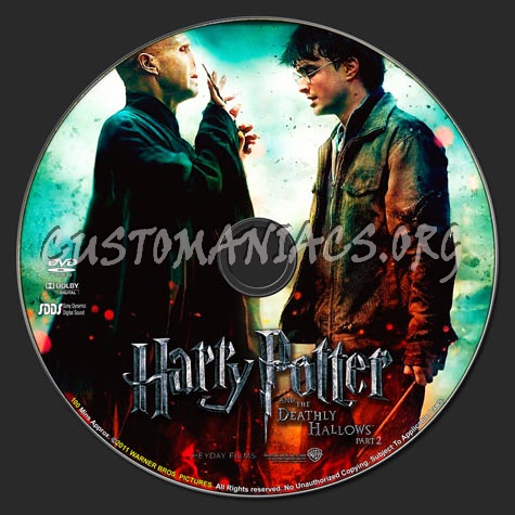 Harry Potter and the Deathly Hallows: Part II dvd label