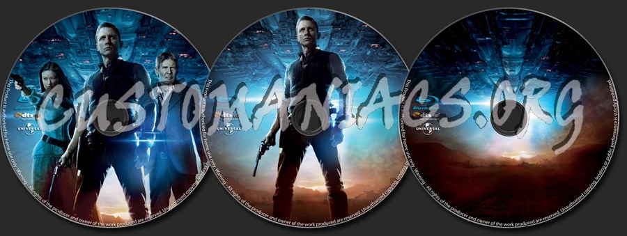 Cowboys & Aliens blu-ray label