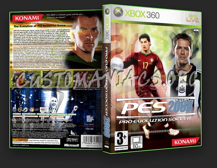 Pro Evolution Soccer 2008 dvd cover