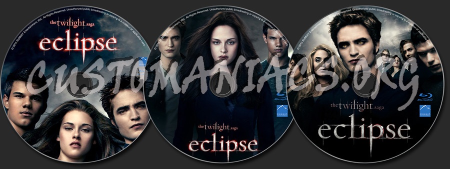 Twilight Saga - Eclipse blu-ray label