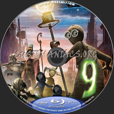 9 blu-ray label