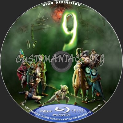 9 blu-ray label