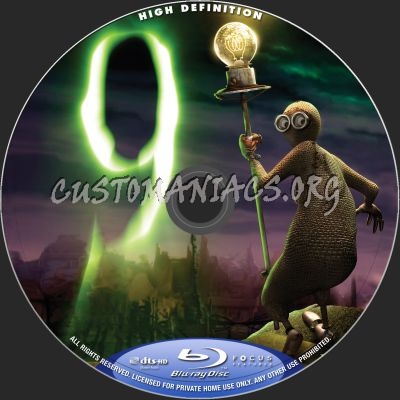 9 blu-ray label