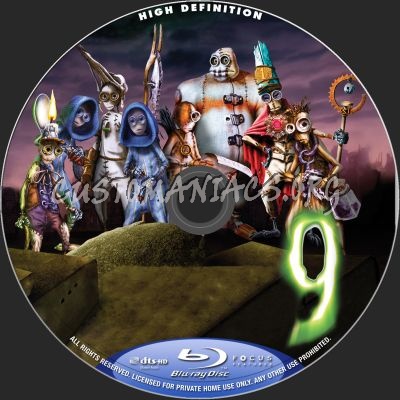 9 blu-ray label