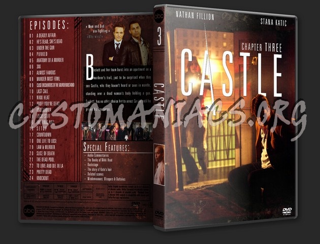 Castle - Season 3 dvd cover