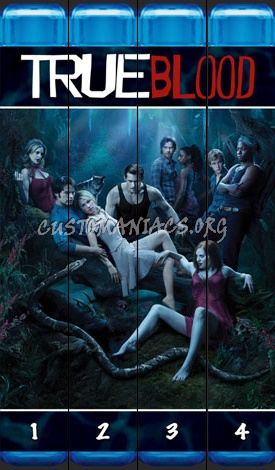 True Blood Seasons 1-4 blu-ray cover