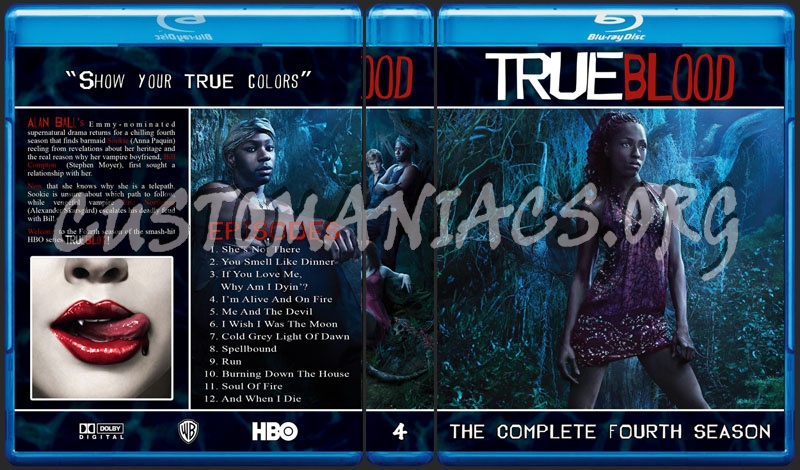 True Blood Seasons 1-4 blu-ray cover