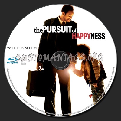 The Pursuit of Happyness blu-ray label