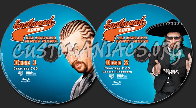 Eastbound and Down Season 2 blu-ray label