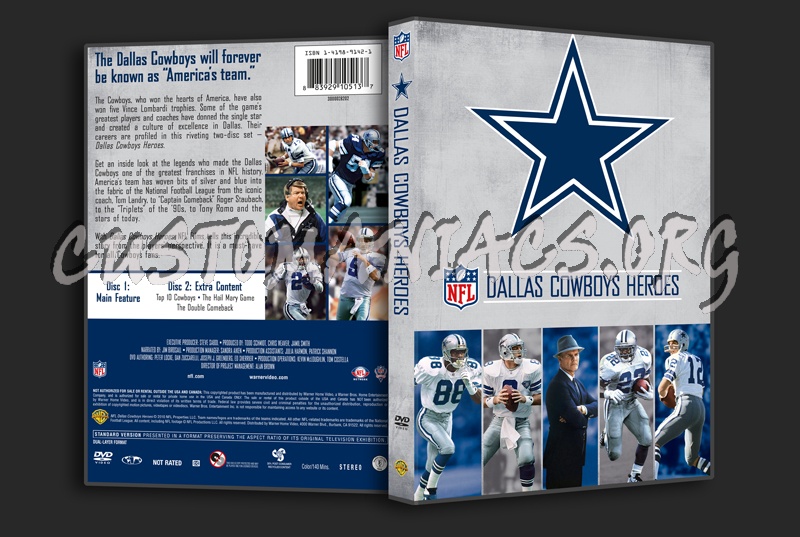 NFL Dallas Cowboys Heroes dvd cover