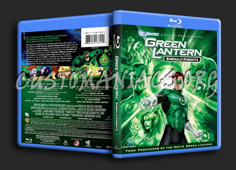 Green Lantern Emerald Knights blu-ray cover