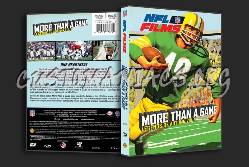 NFL Films Legends of Autumn Volume 5 dvd cover