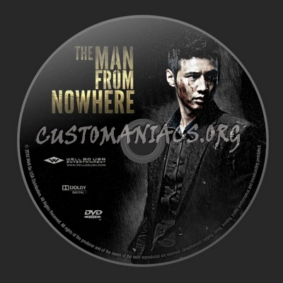 The Man from Nowhere dvd label