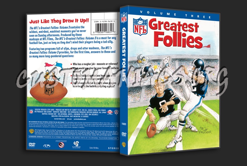 NFL Greatest Follies Volume 3 dvd cover