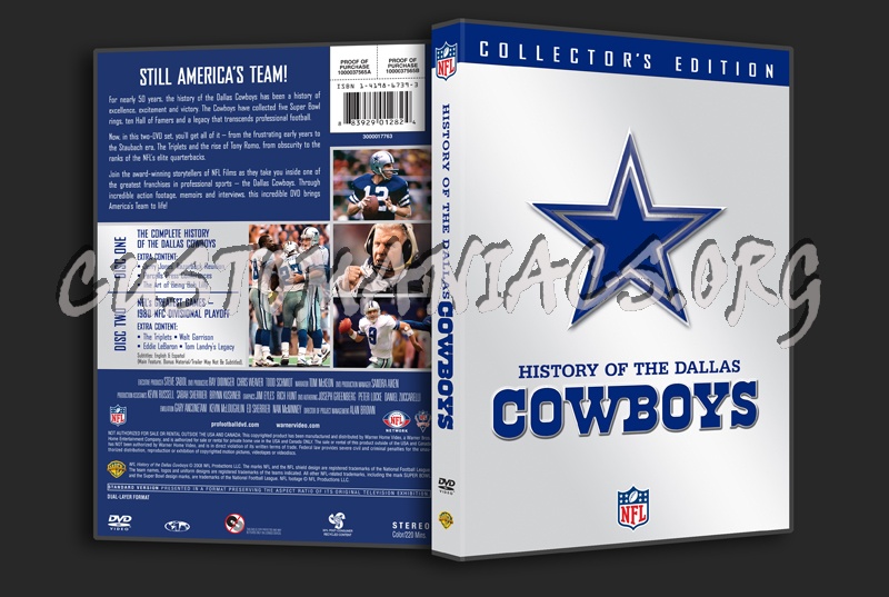 NFL History of The Dallas Cowboys (dvd)