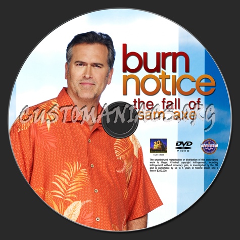 Burn Notice - The Fall of Sam Axe dvd label